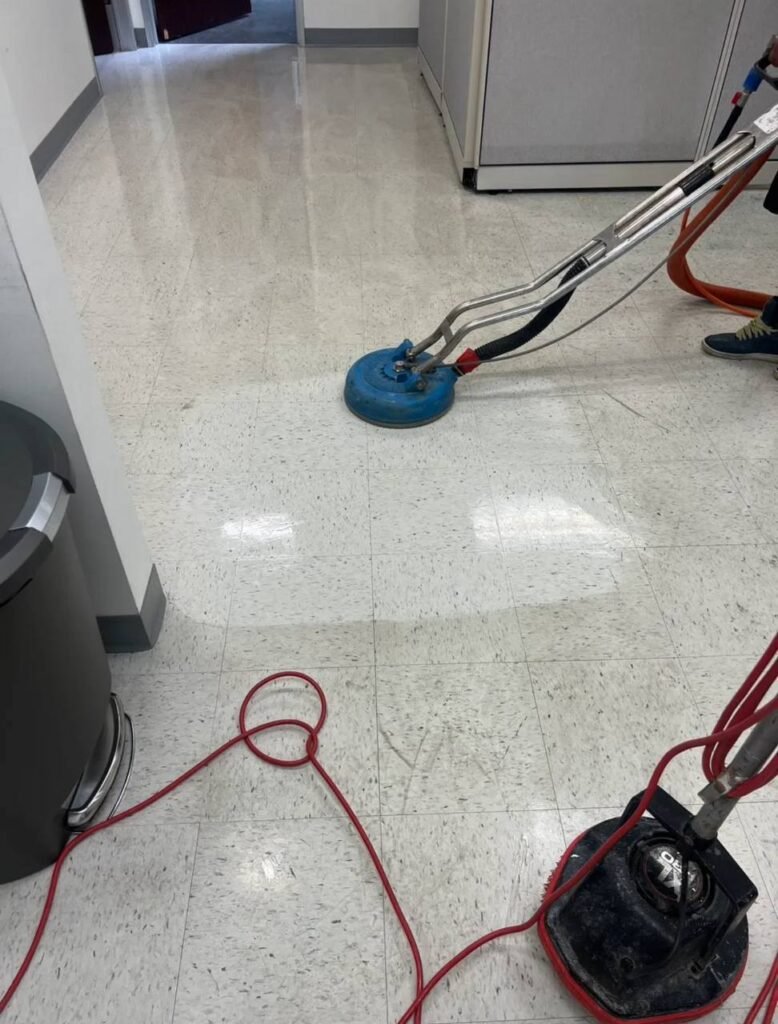 Commercial tile and hard floor deep cleaning in New Jersey by Atom Cleaning